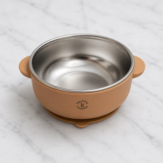 Harmony™ Stainless Steel Bowl with Removable Silicone Suction Base