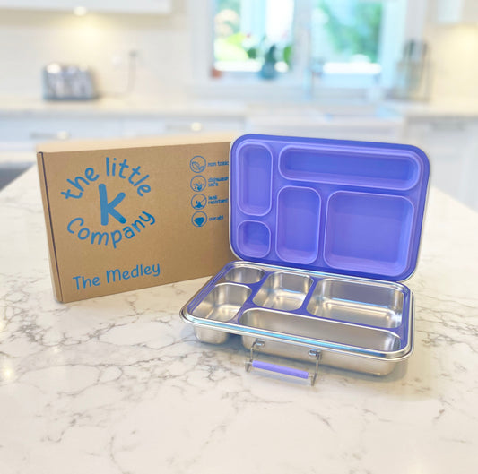 Medley™ 5-Compartment Stainless Steel Bento Lunch Box