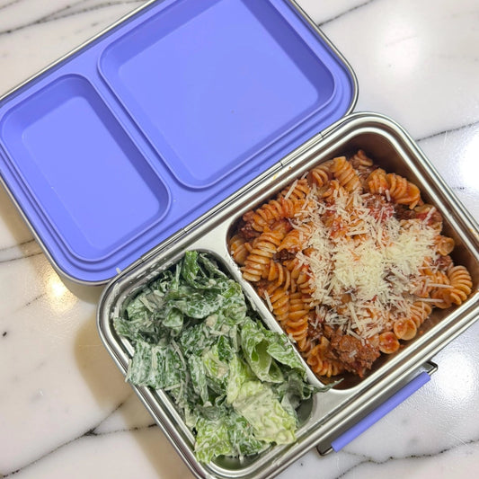 Duet™ 2-Compartment Stainless Steel Bento Lunch Box