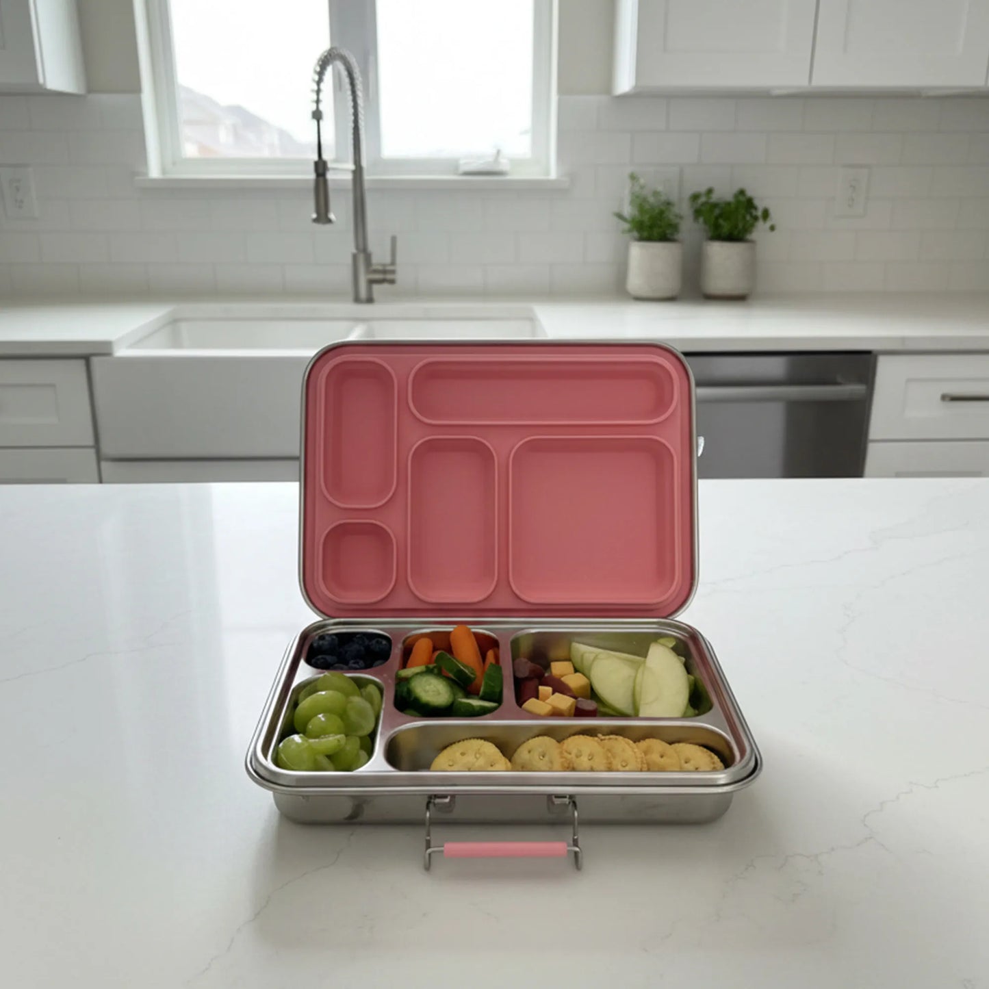 Medley™ 5-Compartment Stainless Steel Bento Lunch Box