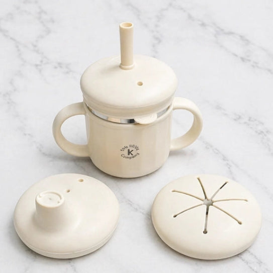 Harmony™ Stainless Steel 4-in-1 Cup with Interchangeable Silicone Lids