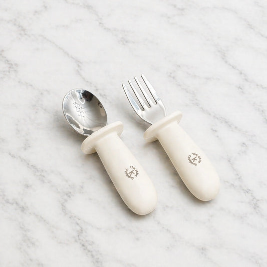 Harmony™ Stainless Steel Baby and Toddler Utensils with Silicone Grip