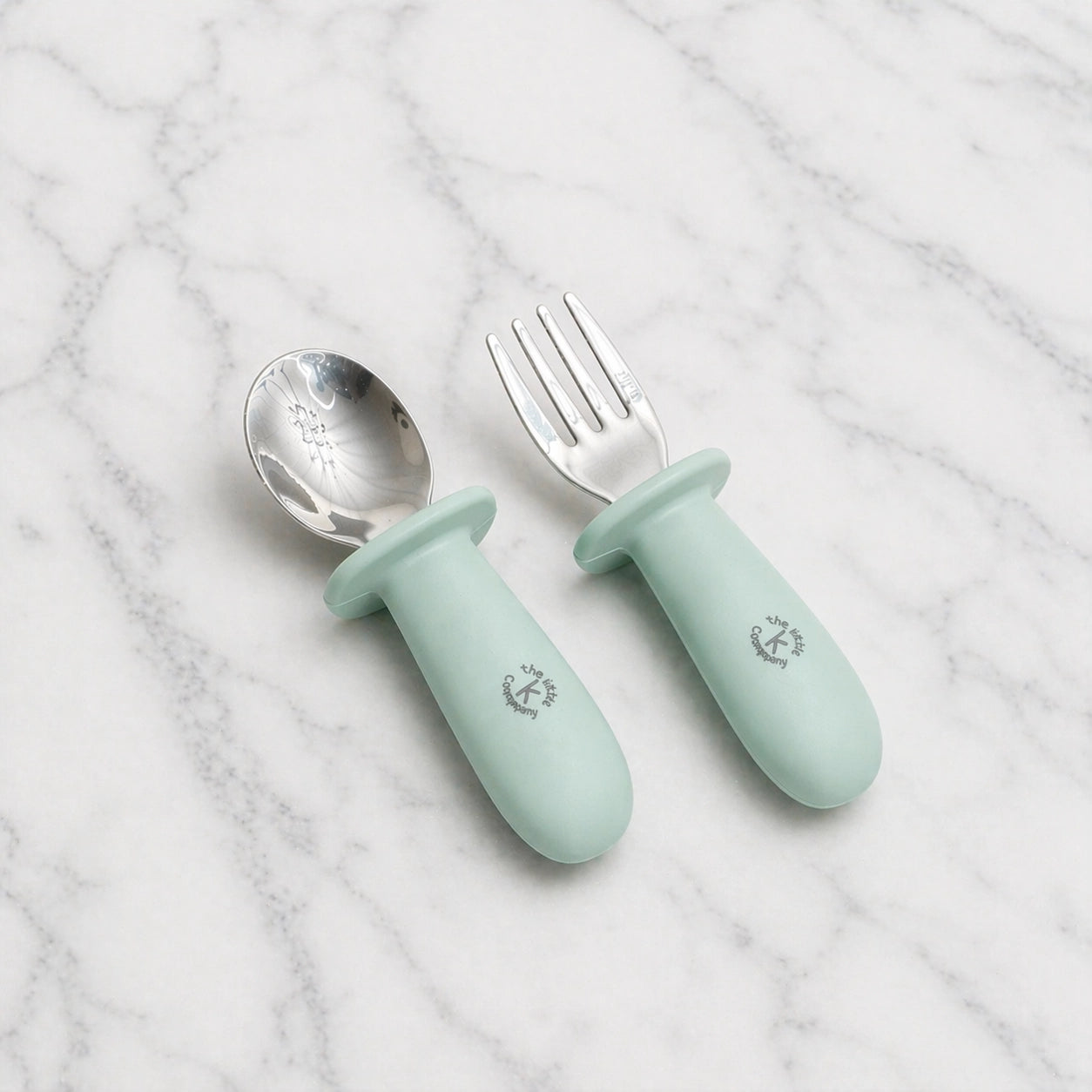 Harmony™ Stainless Steel Baby and Toddler Utensils with Silicone Grip
