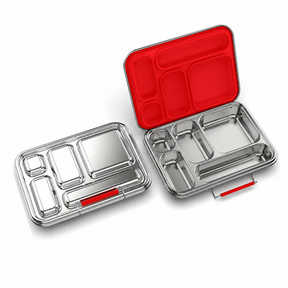 Medley™ 5-Compartment Stainless Steel Bento Lunch Box