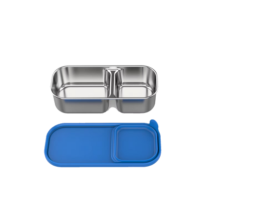 Solo™ 2-Compartment Stainless Steel Snack Box