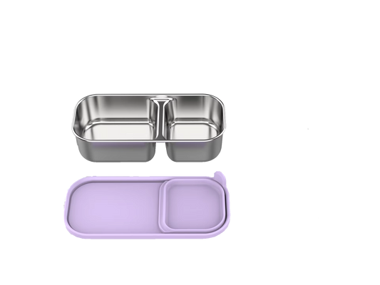 Solo™ 2-Compartment Stainless Steel Snack Box