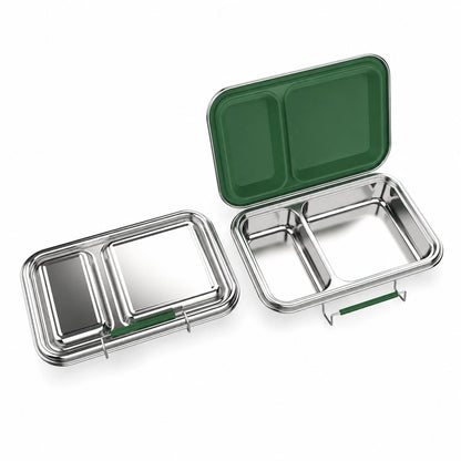 Duet™ 2-Compartment Stainless Steel Bento Lunch Box
