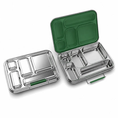 Medley™ 5-Compartment Stainless Steel Bento Lunch Box