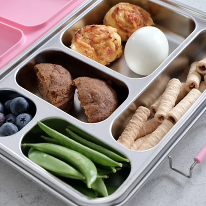 Medley™ 5-Compartment Stainless Steel Bento Lunch Box