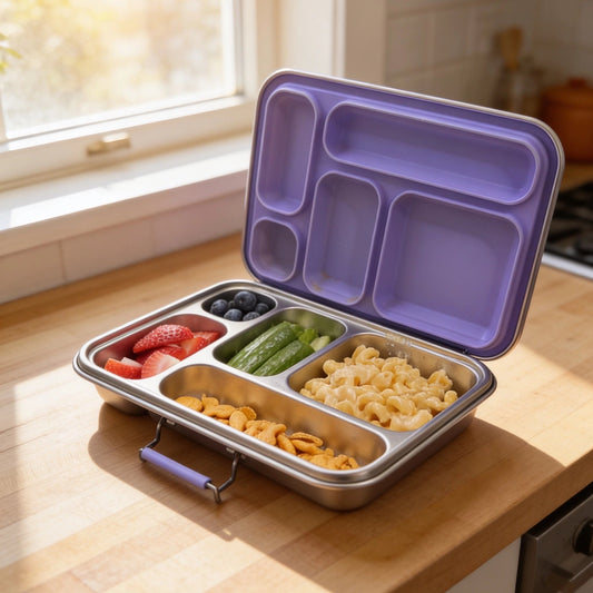 Medley™ 5-Compartment Stainless Steel Bento Lunch Box