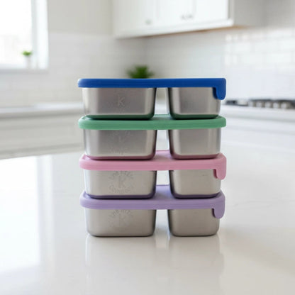 Solo™ 2-Compartment Stainless Steel Snack Box