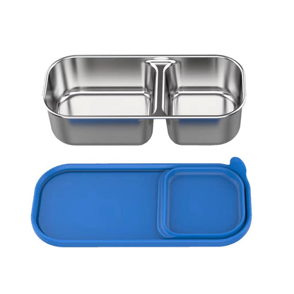 Solo™ 2-Compartment Stainless Steel Snack Box