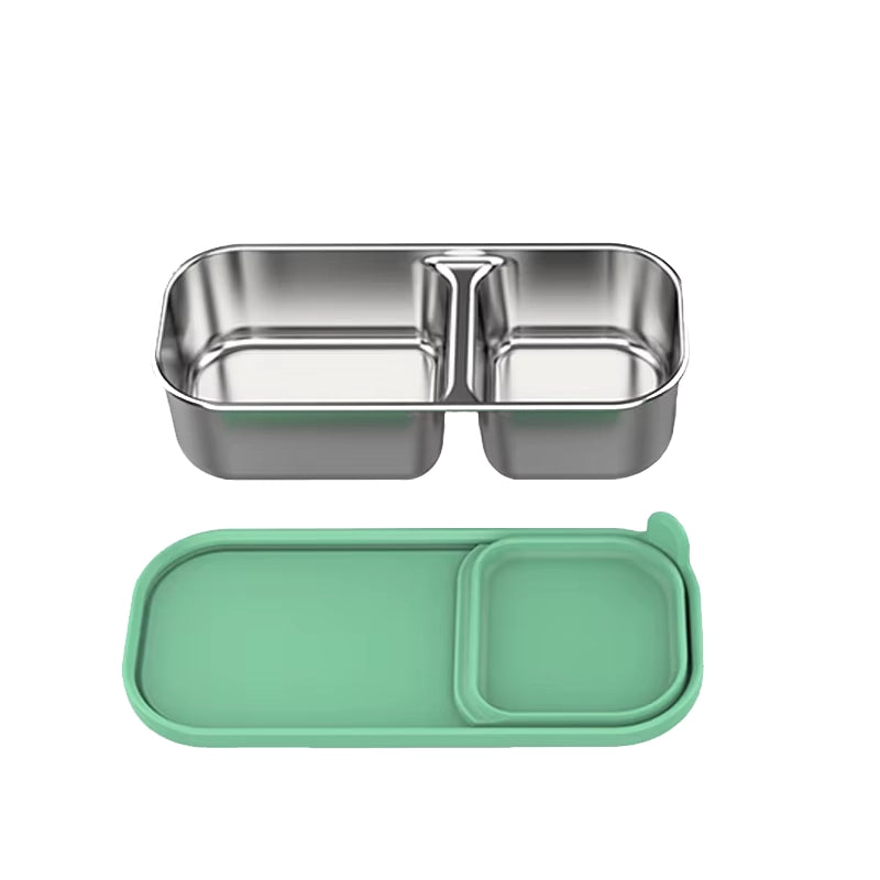 Solo™ 2-Compartment Stainless Steel Snack Box