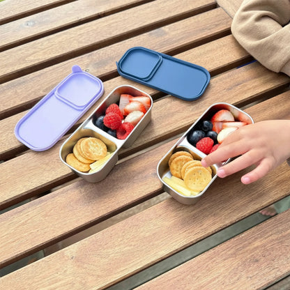 Solo™ 2-Compartment Stainless Steel Snack Box