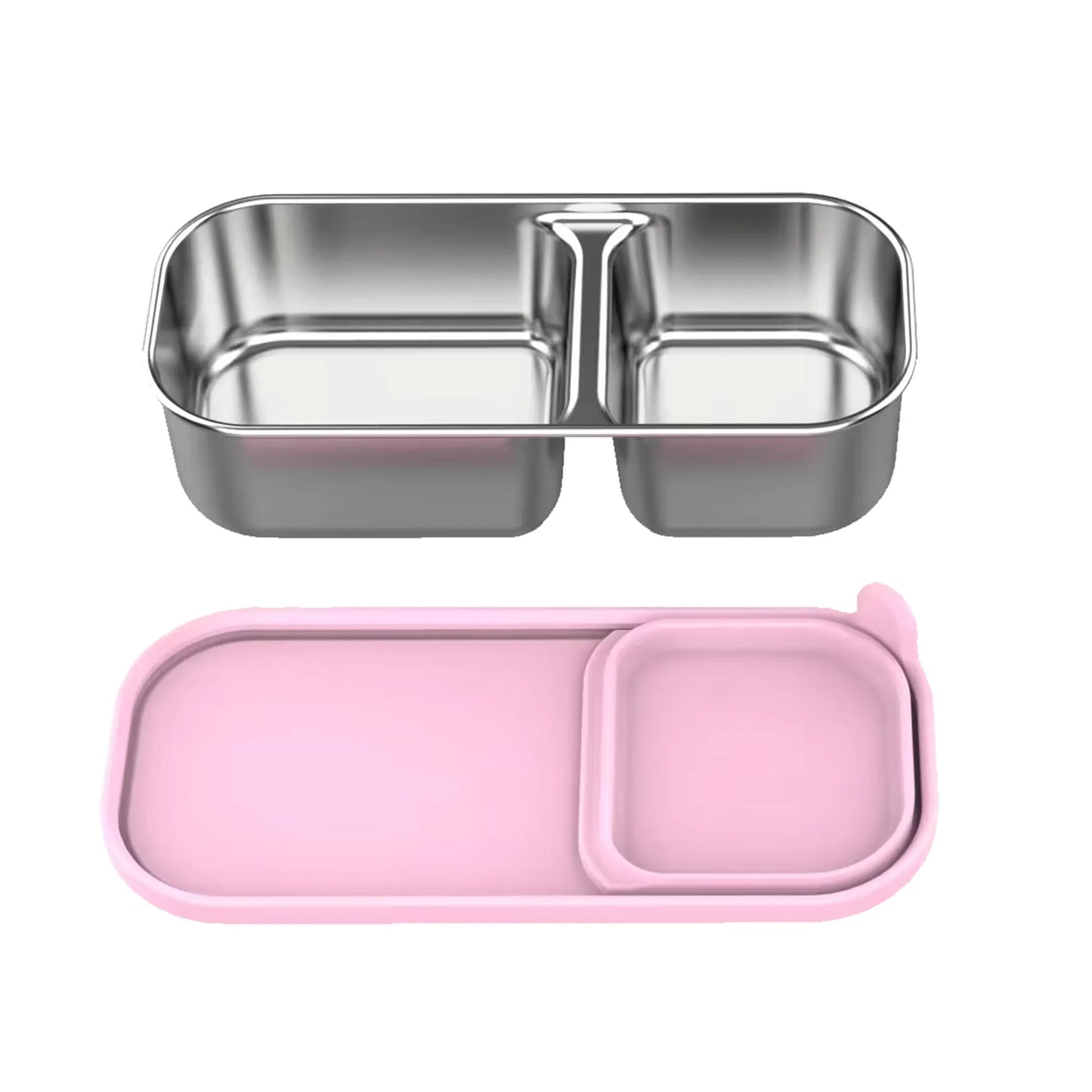 Solo™ 2-Compartment Stainless Steel Snack Box