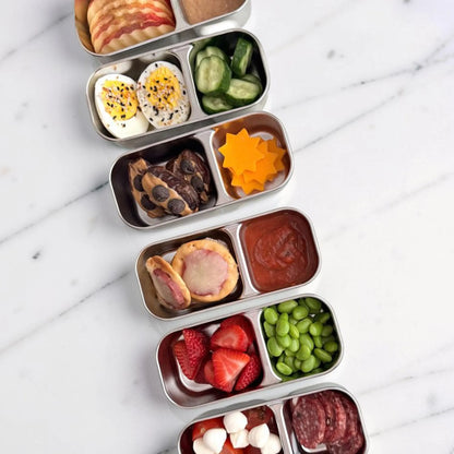 Solo™ 2-Compartment Stainless Steel Snack Box